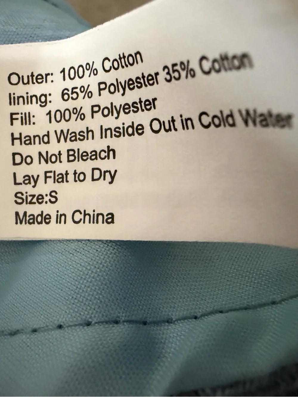 SimplyDog Light Blue Pet Jacket with Branded Tag